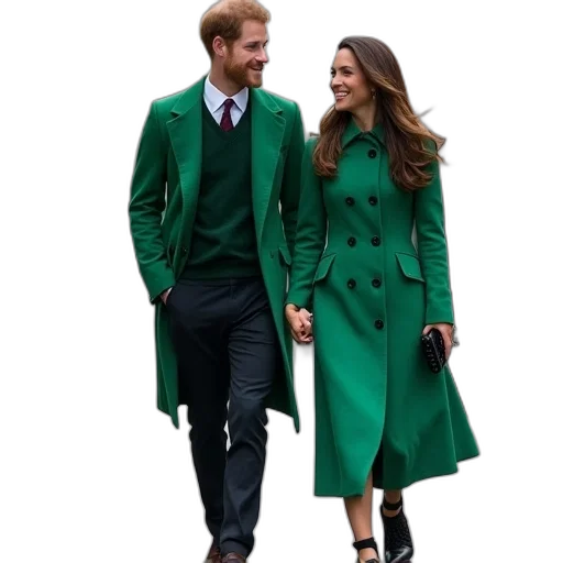 jacket, dress, green, prince transparent PNG cut-out