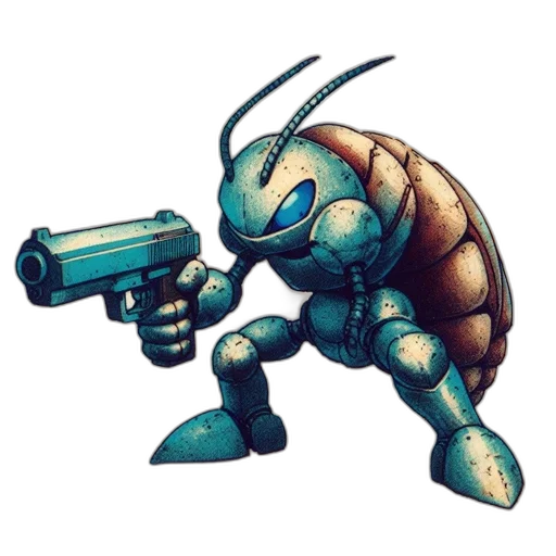 robot, weapon, animal, creature transparent PNG cut-out