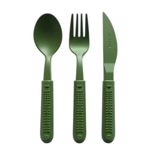 food, weapon, 3d render, green transparent PNG cut-out