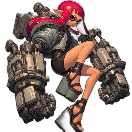 robot, weapon, concept art, comic book art transparent PNG cut-out