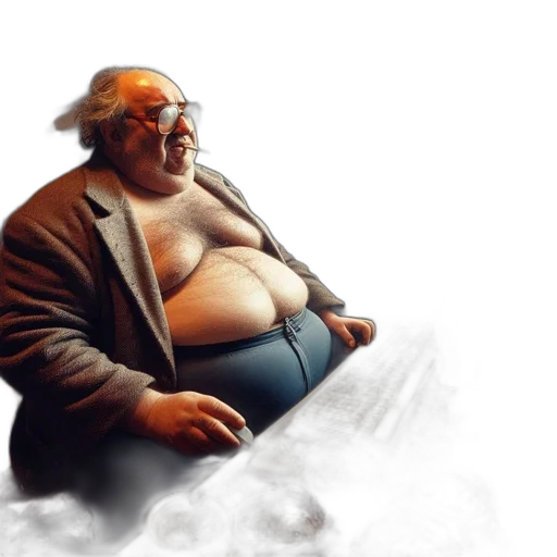 jacket, food, concept art, photorealistic transparent PNG cut-out