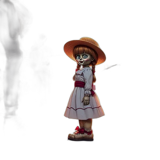 dress, staff, hat, robot transparent PNG cut-out