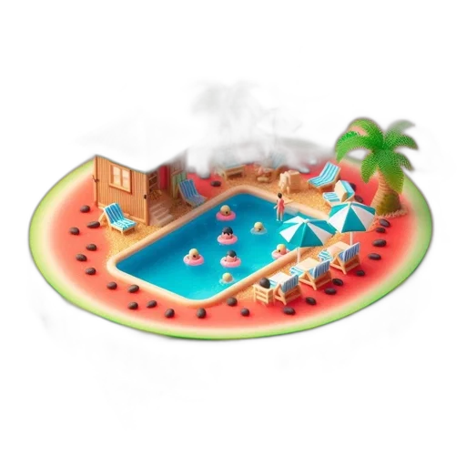 concept art, 3d render, fog, beach transparent PNG cut-out