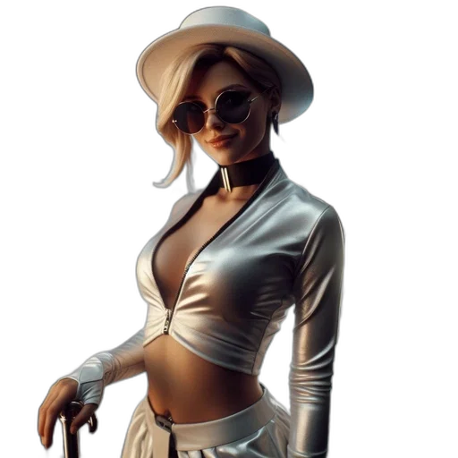 jacket, staff, hat, jewelry transparent PNG cut-out