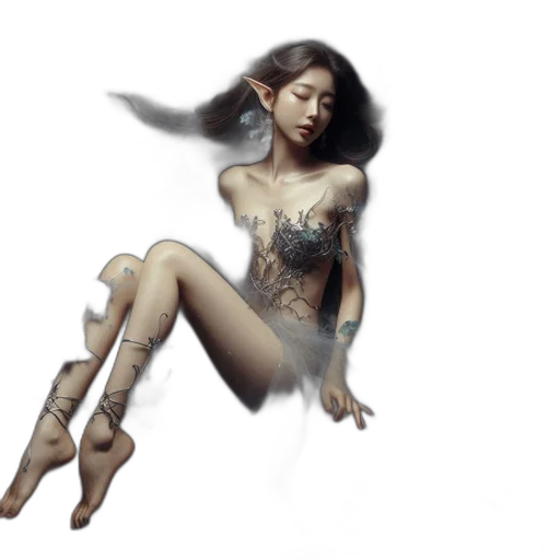 dress, jewelry, robot, fantasy art transparent PNG cut-out