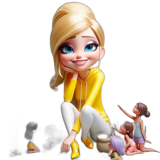 concept art, cartoon, 3d render, photorealistic transparent PNG cut-out