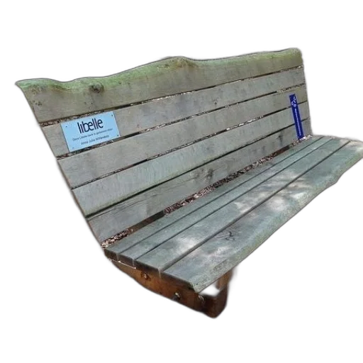 furniture, wooden, bench, sign transparent PNG cut-out