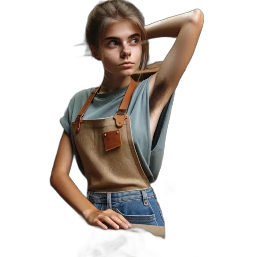 dress, jewelry, jacket, staff transparent PNG cut-out