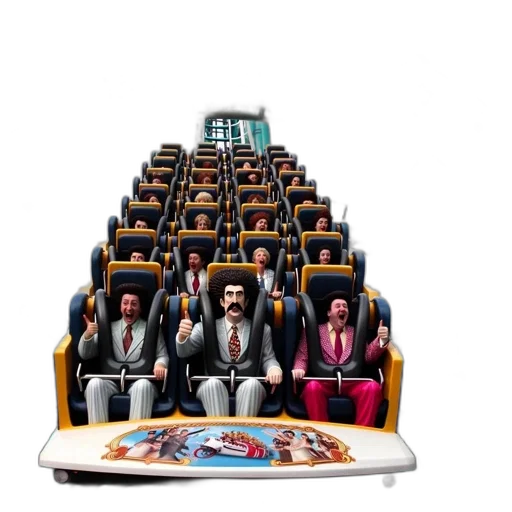 car, concept art, 3d render, borat-themed transparent PNG cut-out
