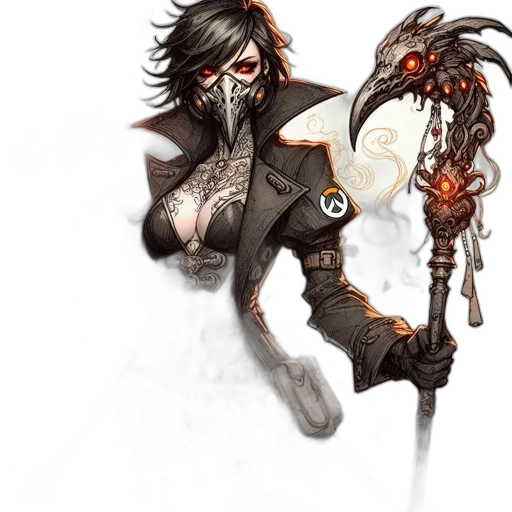 staff, weapon, mask, concept art transparent PNG cut-out