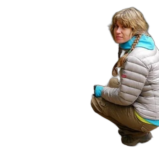 jacket, creature, face, staff transparent PNG cut-out
