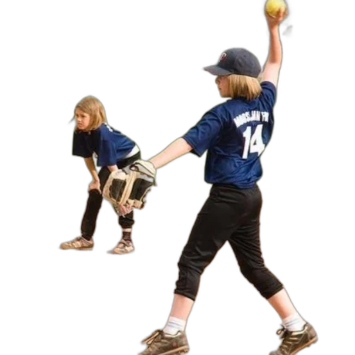 young, baseball, player, wearing transparent PNG cut-out