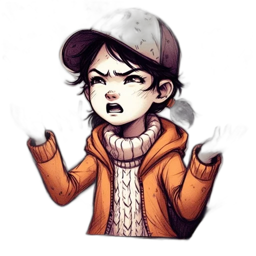 hat, jacket, watercolor, concept art transparent PNG cut-out