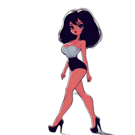 dress, cartoon, concept art, anime transparent PNG cut-out