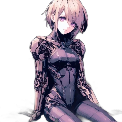 robot, dress, jacket, weapon transparent PNG cut-out