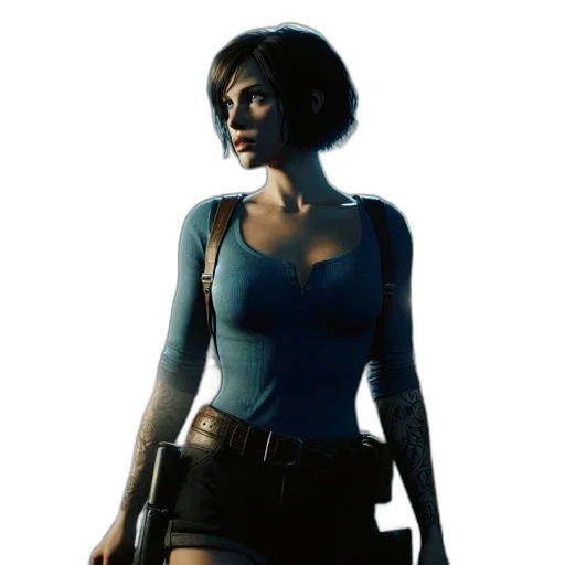 dress, staff, concept art, comic book art transparent PNG cut-out