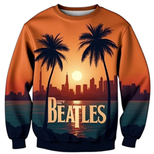 jacket, vaporwave, beatles, sweatshirt transparent PNG cut-out