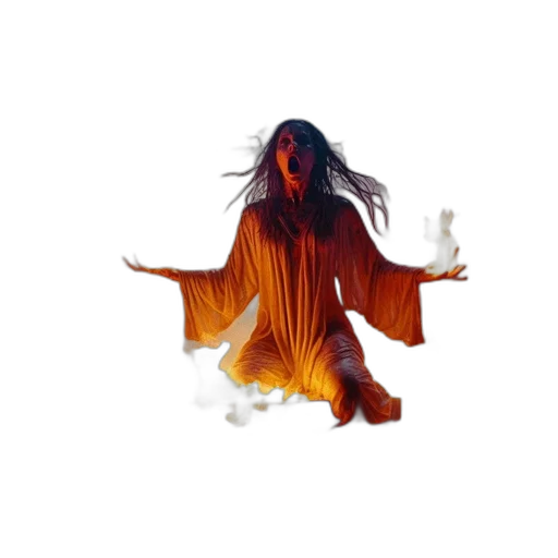 hair, creature, dress, concept art transparent PNG cut-out