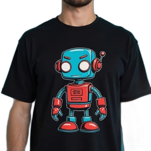 robot, 3d render, cyberpunk, concept art transparent PNG cut-out
