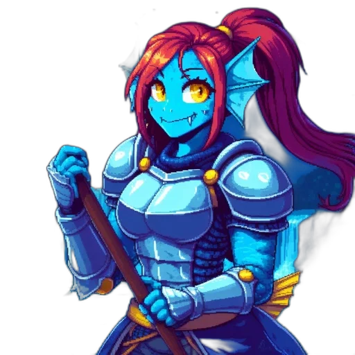 staff, robot, pixel art, fantasy art transparent PNG cut-out