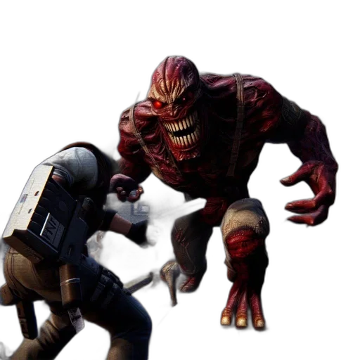 creature, mask, robot, weapon transparent PNG cut-out