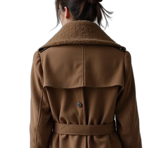 jacket, dress, hair, staff transparent PNG cut-out