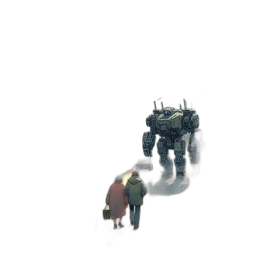 robot, creature, animal, weapon transparent PNG cut-out