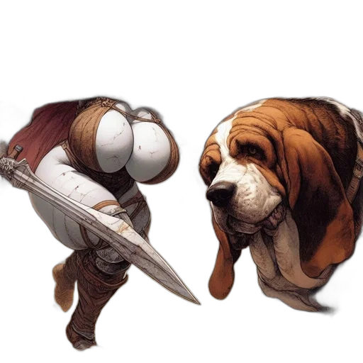 weapon, sword, staff, animal transparent PNG cut-out