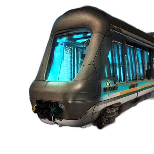 car, 3d render, concept art, cyberpunk transparent PNG cut-out