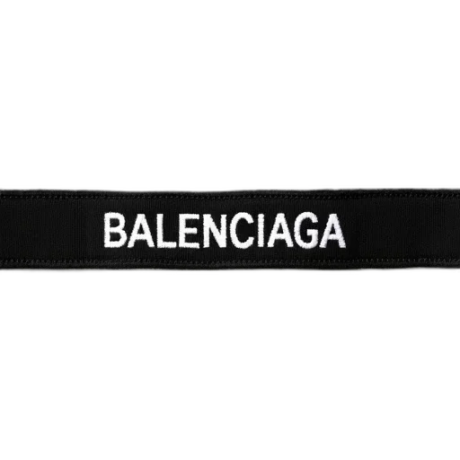 black, fabric, strip, word transparent PNG cut-out