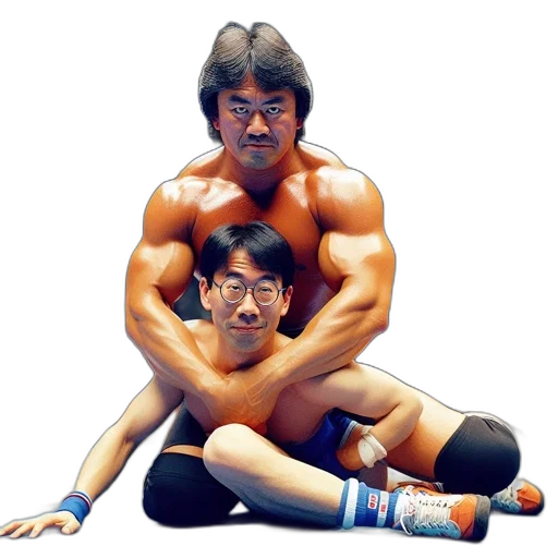 photorealistic, concept art, professional, wrestler transparent PNG cut-out