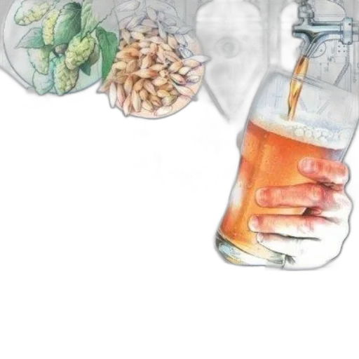 bottle, food, crown, watercolor transparent PNG cut-out
