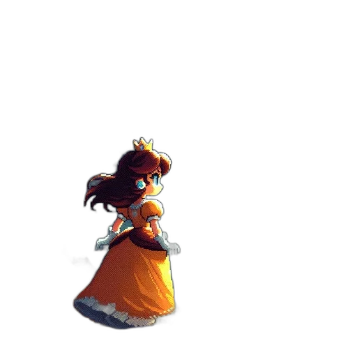 dress, crown, staff, weapon transparent PNG cut-out
