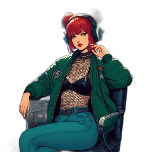 jacket, hat, jewelry, robot transparent PNG cut-out