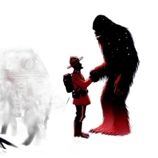 creature, animal, concept art, 3d render transparent PNG cut-out