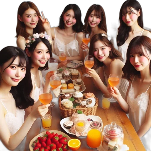 food, jewelry, oil painting, photorealistic transparent PNG cut-out