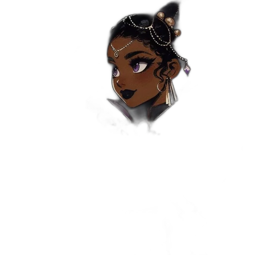 face, staff, hair, crown transparent PNG cut-out