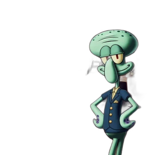 staff, jacket, hat, robot transparent PNG cut-out