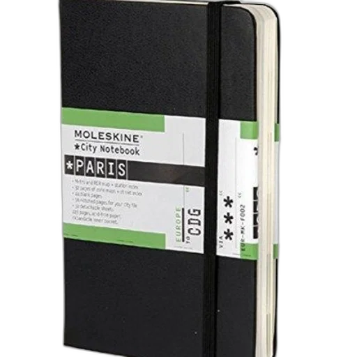 black, moleskine, city, notebook transparent PNG cut-out