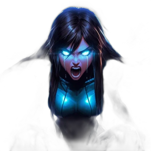 face, mask, creature, concept art transparent PNG cut-out