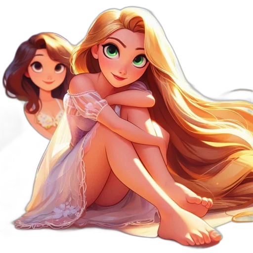 dress, concept art, cartoon, fantasy art transparent PNG cut-out