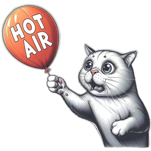 cat, holds, onto, labeled transparent PNG cut-out