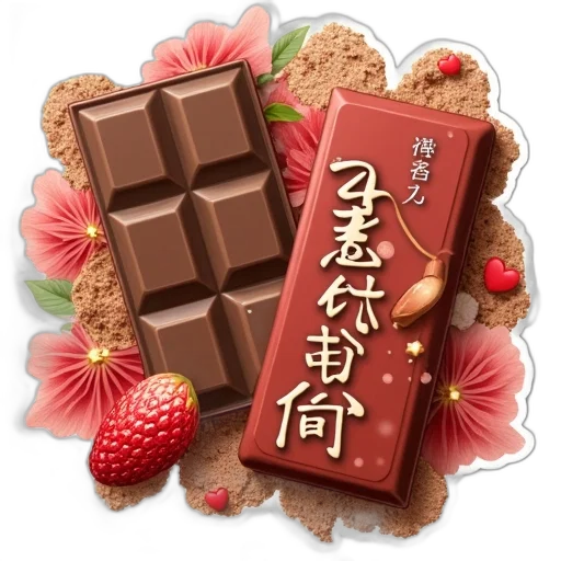 food, photorealistic, 3d render, red transparent PNG cut-out