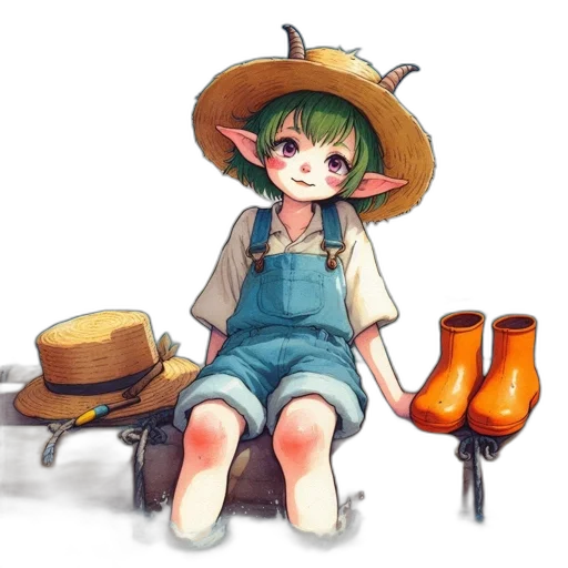hat, staff, weapon, furniture transparent PNG cut-out