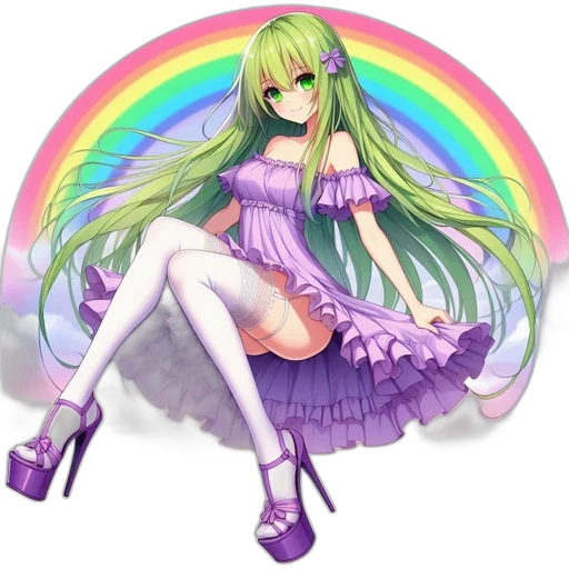 dress, staff, umbrella, pixel art transparent PNG cut-out