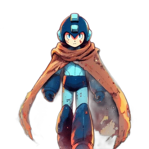 robot, jacket, weapon, creature transparent PNG cut-out