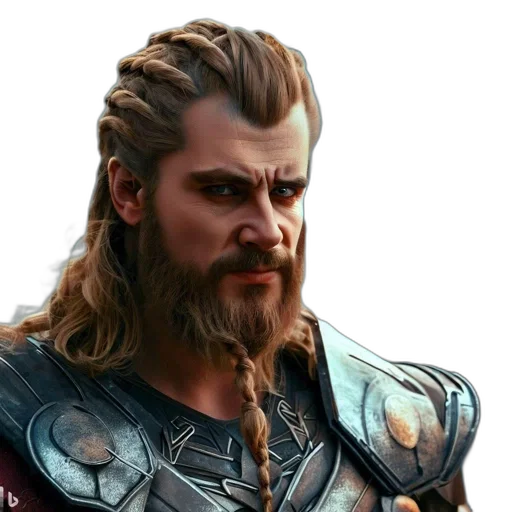 hair, face, sword, dragon transparent PNG cut-out