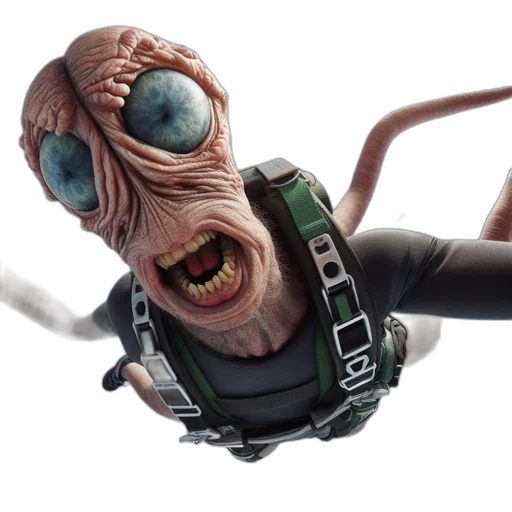 mask, creature, face, robot transparent PNG cut-out
