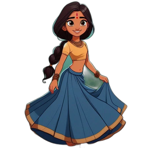 dress, concept art, cartoon, fantasy art transparent PNG cut-out