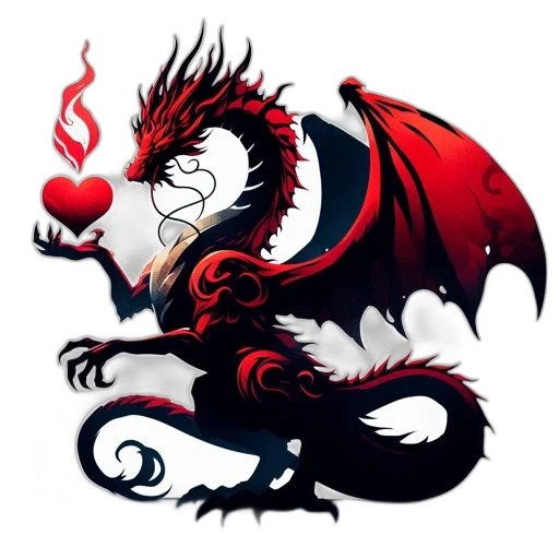 dragon, staff, fantasy art, pixel art transparent PNG cut-out